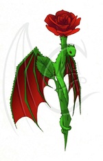 Rose Dragon PSd
