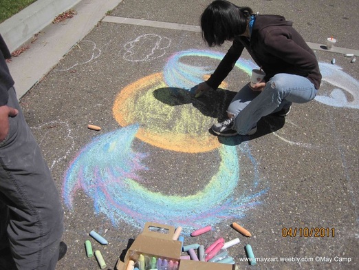 Click to see the finished Chalk Art