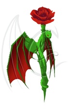 Rose Dragon PSd (no lines)