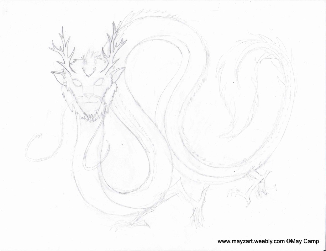 How to Draw a Chinese Dragon  Easy Drawing Art